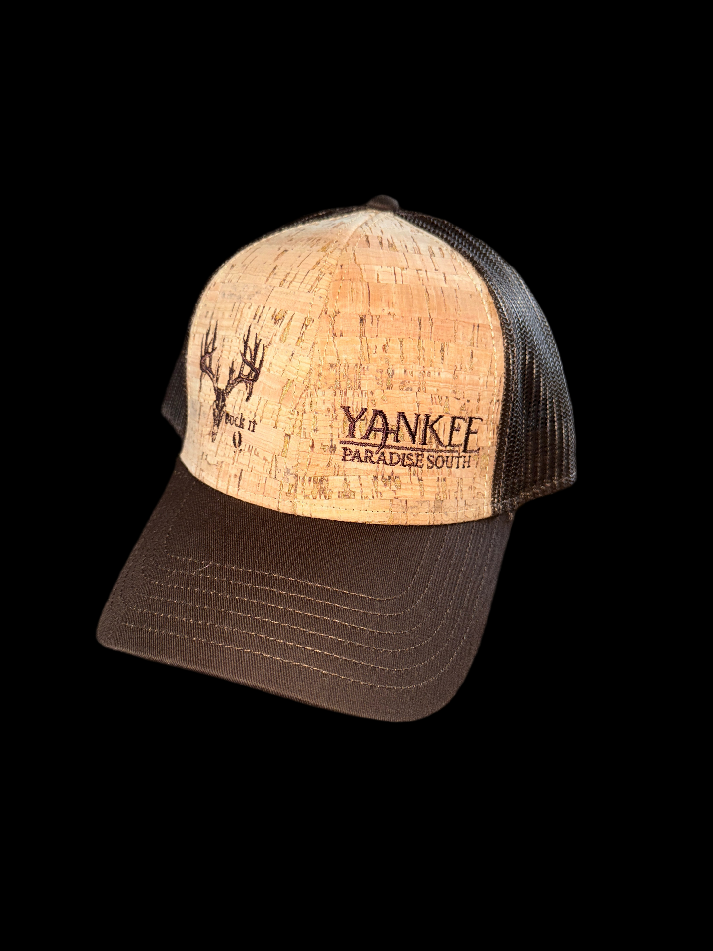 “Buck It” Skull Tan Cork Otto SnapBack Hat