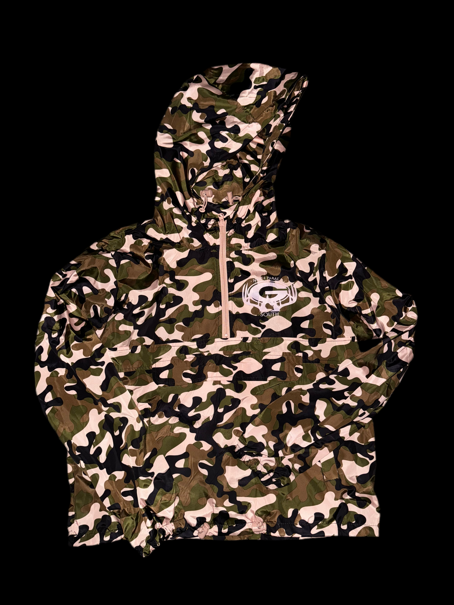 Stylish Windbreaker Activewear Set Light Pink Camo Apparel
