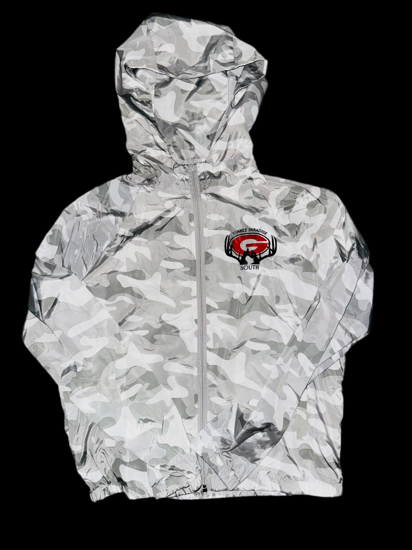 Stylish Windbreaker Activewear Set Grey/White Camo Apparel