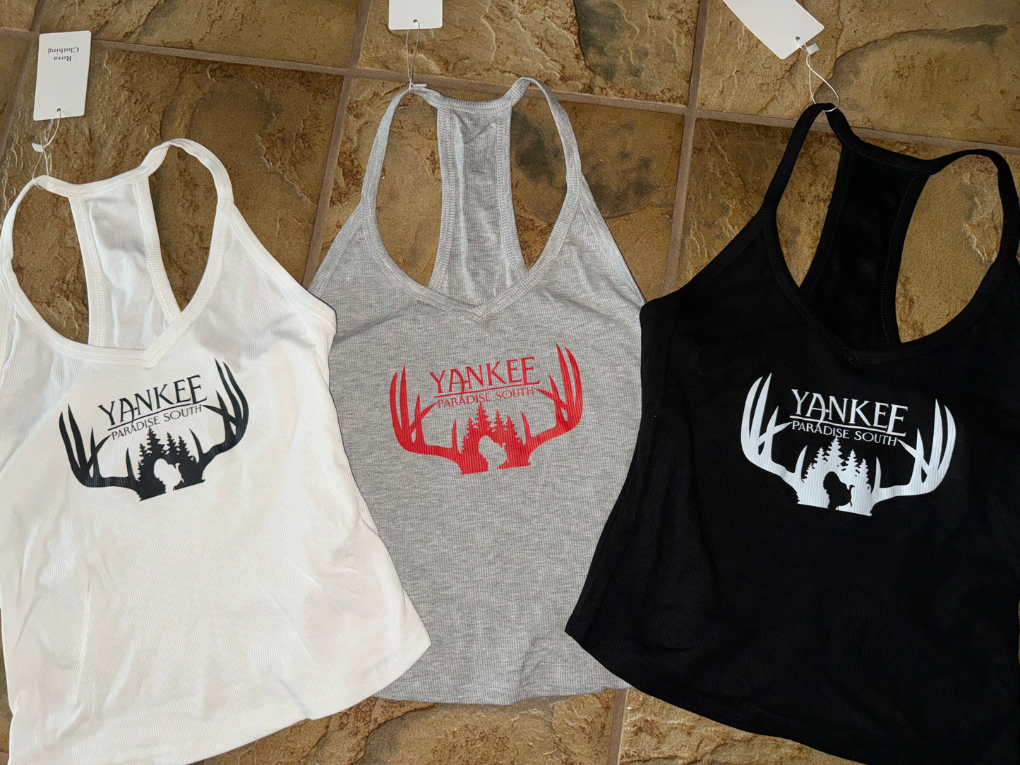 Grey tank top with logo