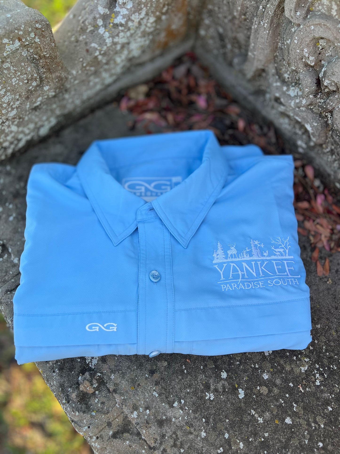 Game Guard Micro Fiber RainWater Blue Short Sleeve Shirt Apparel