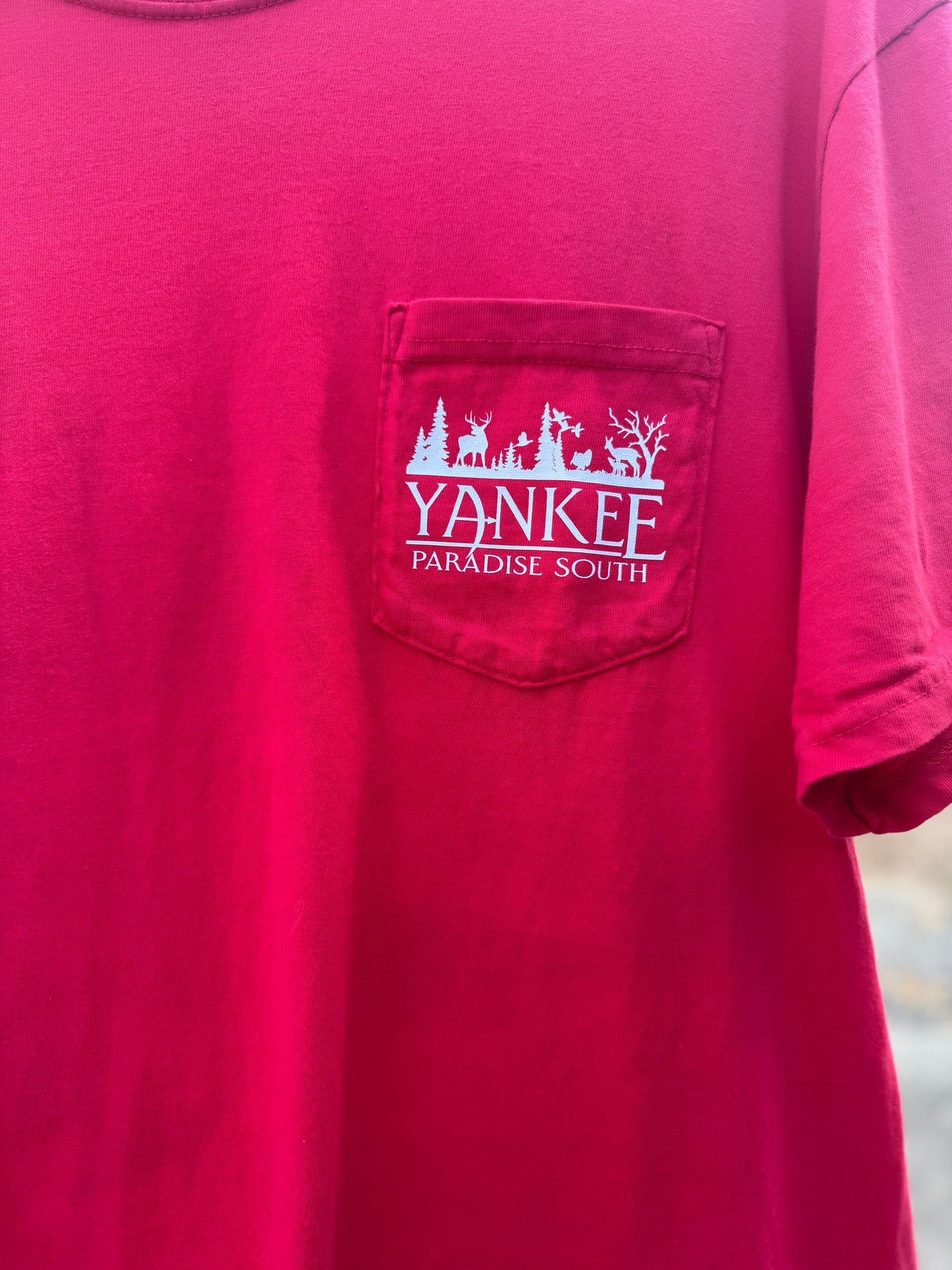 Comfort Color Red Tee With Pocket “Georgia On My Mind”