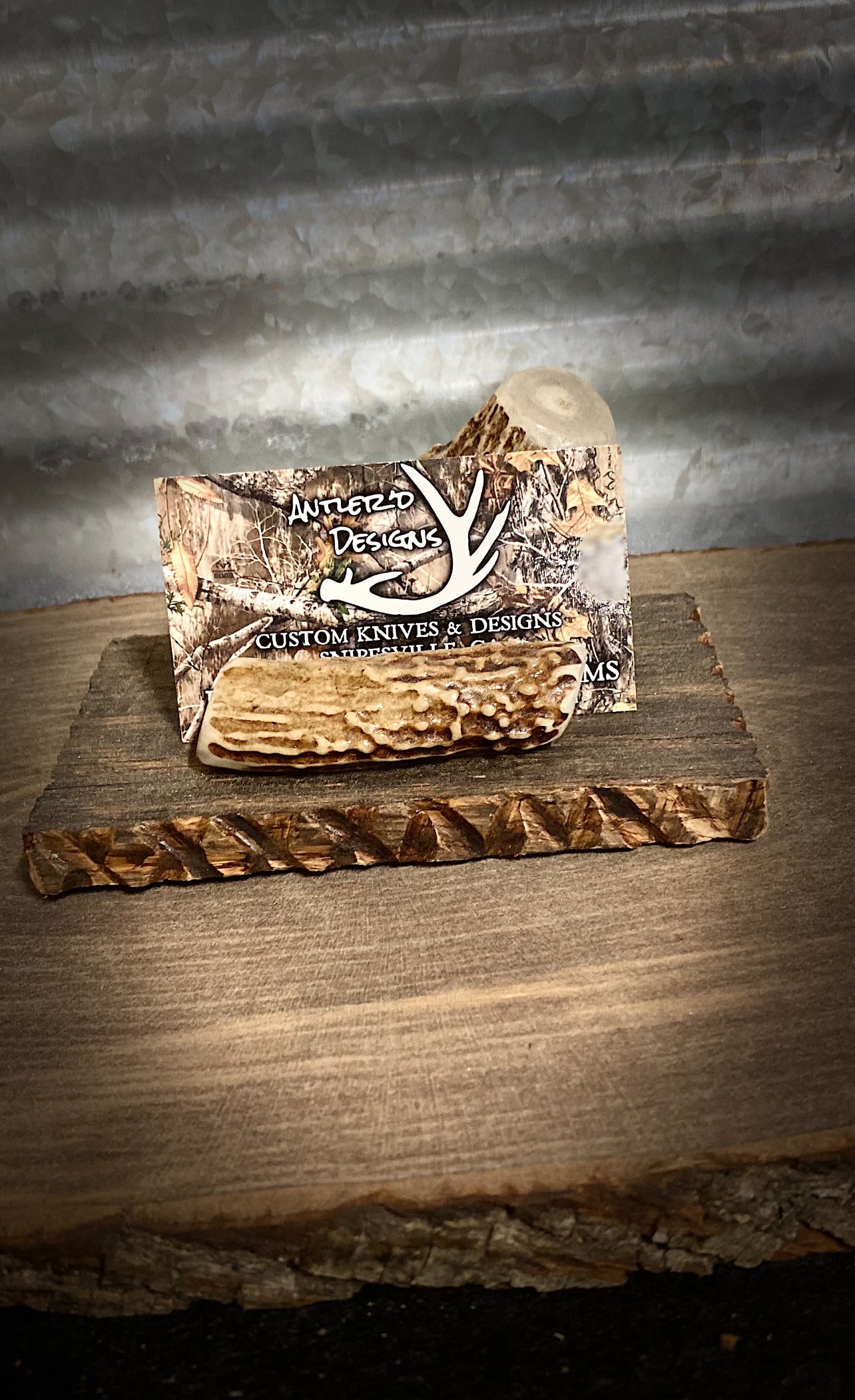 "Stub" custom card holder by Antler’d Designs