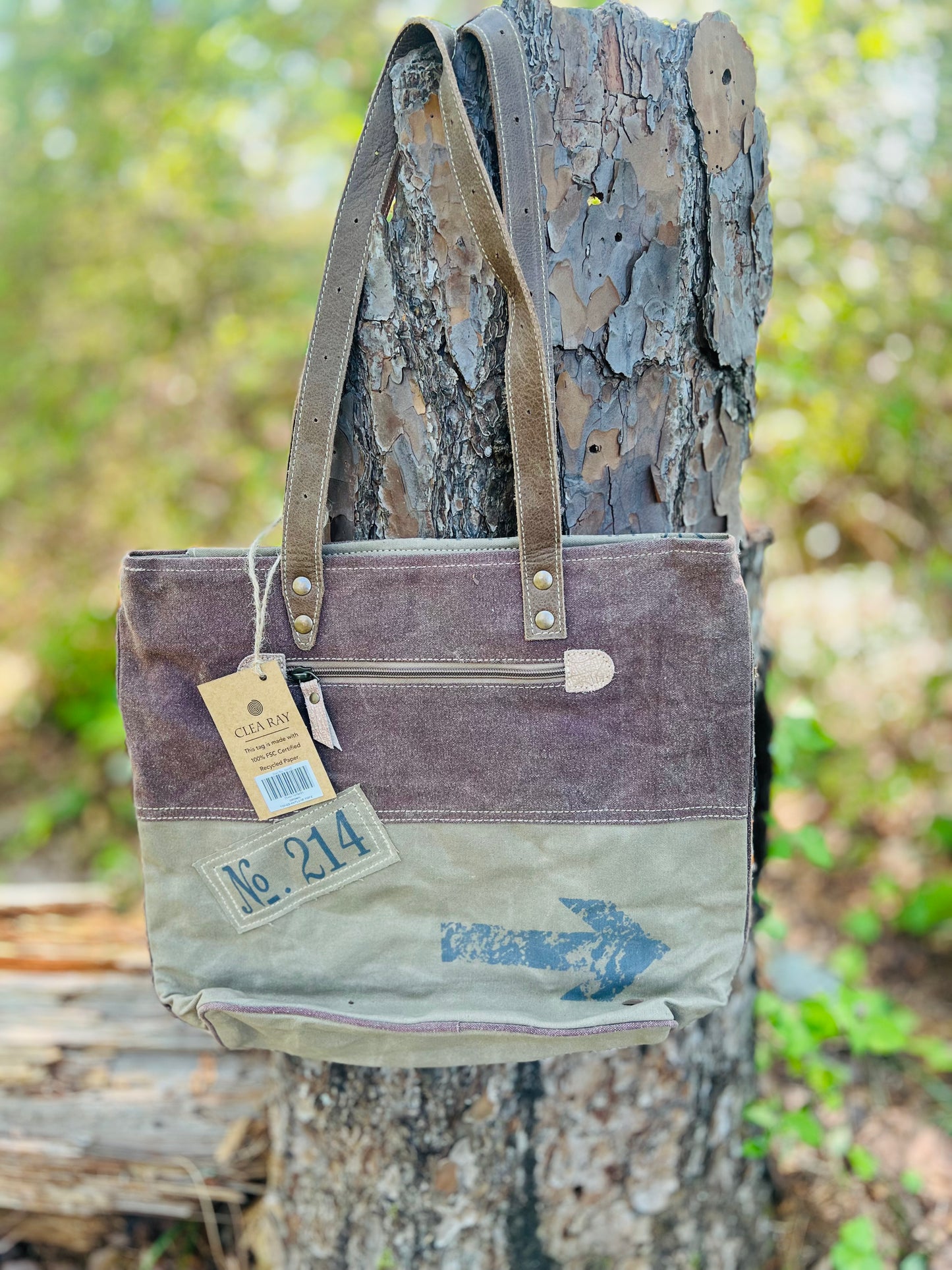 Brown Tone Antlers Tote Bag Accessories