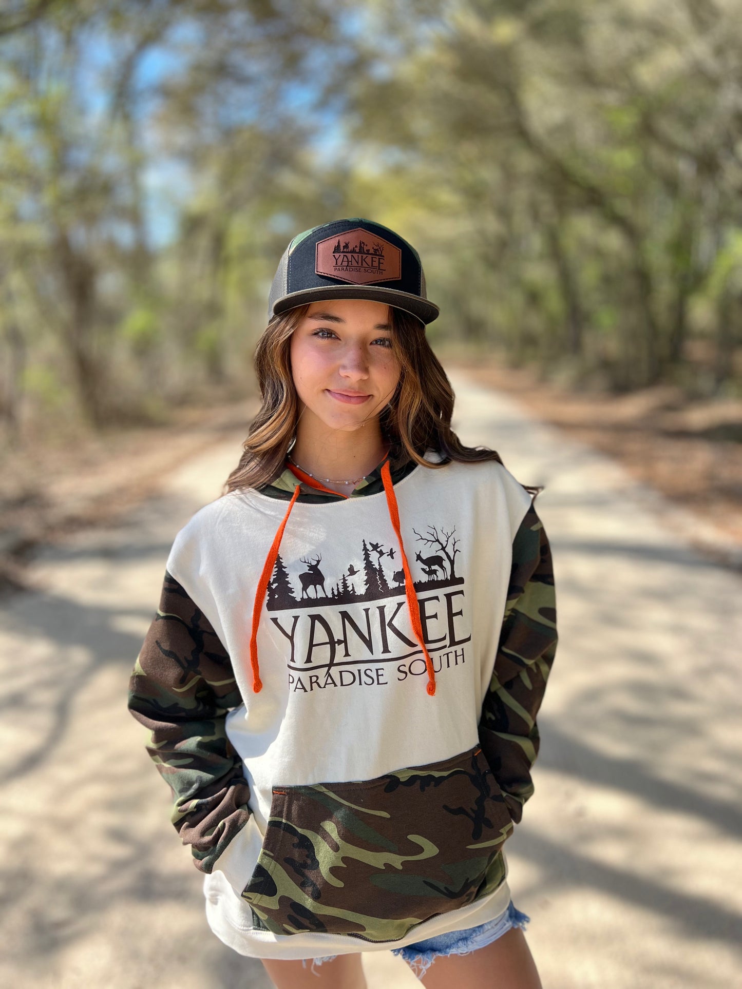 Army Camo Sleeve Hoodie Apparel