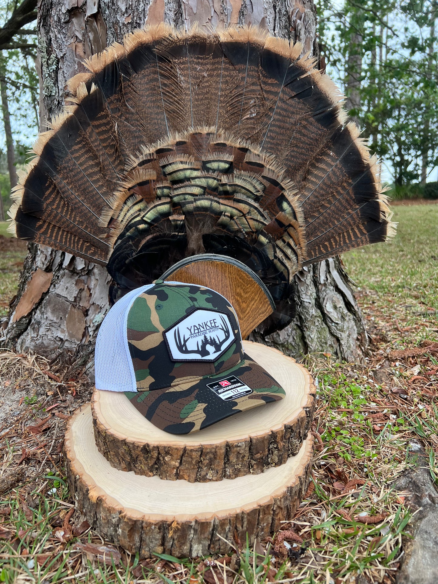 Richardson 112 Army Camo White Patch Hat
