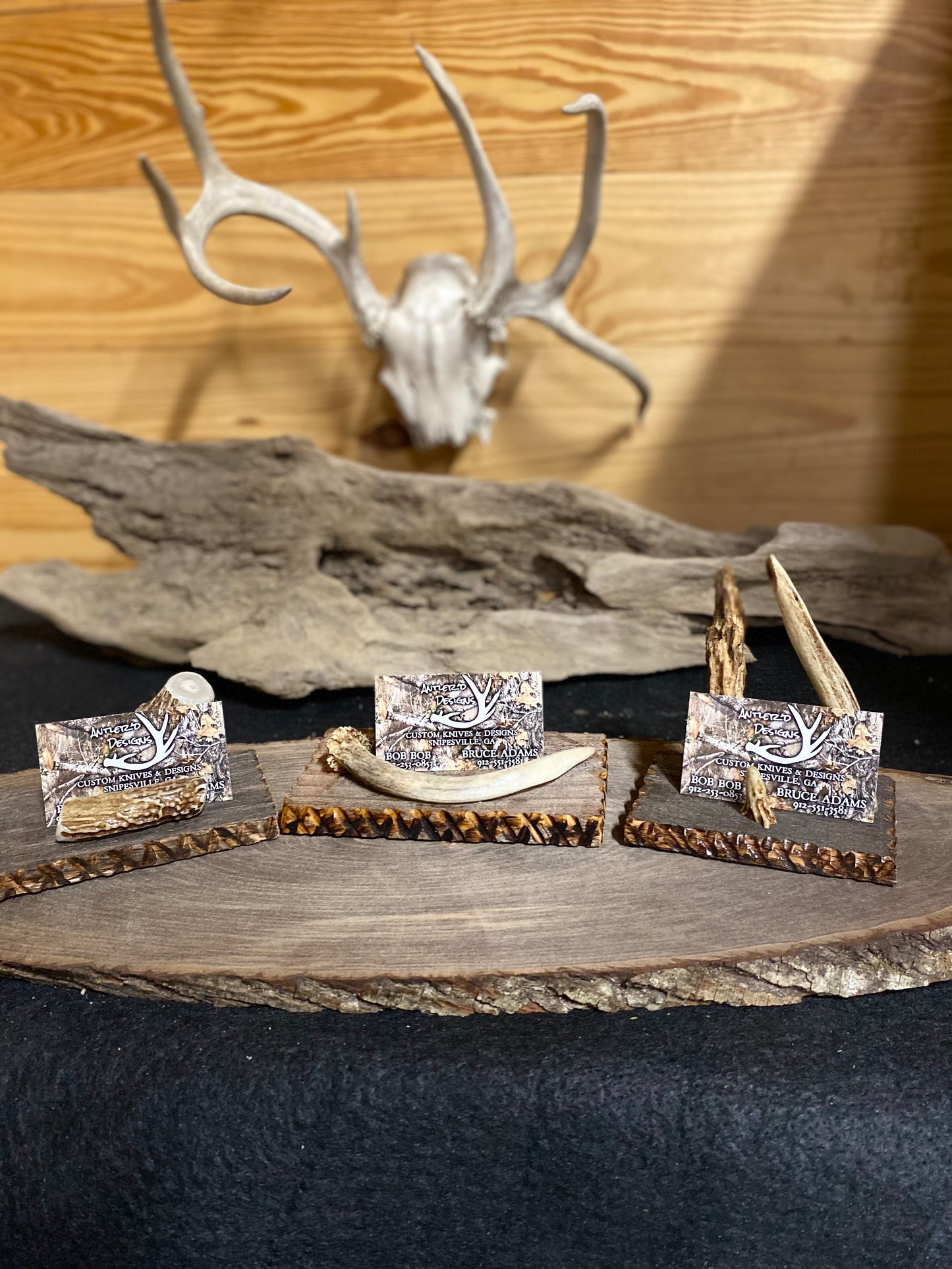 "Drop Tine" custom card holder by Antler’d Designs