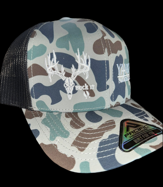 Buck It Skull Mount Logo Multi Colored Pacific Headwear