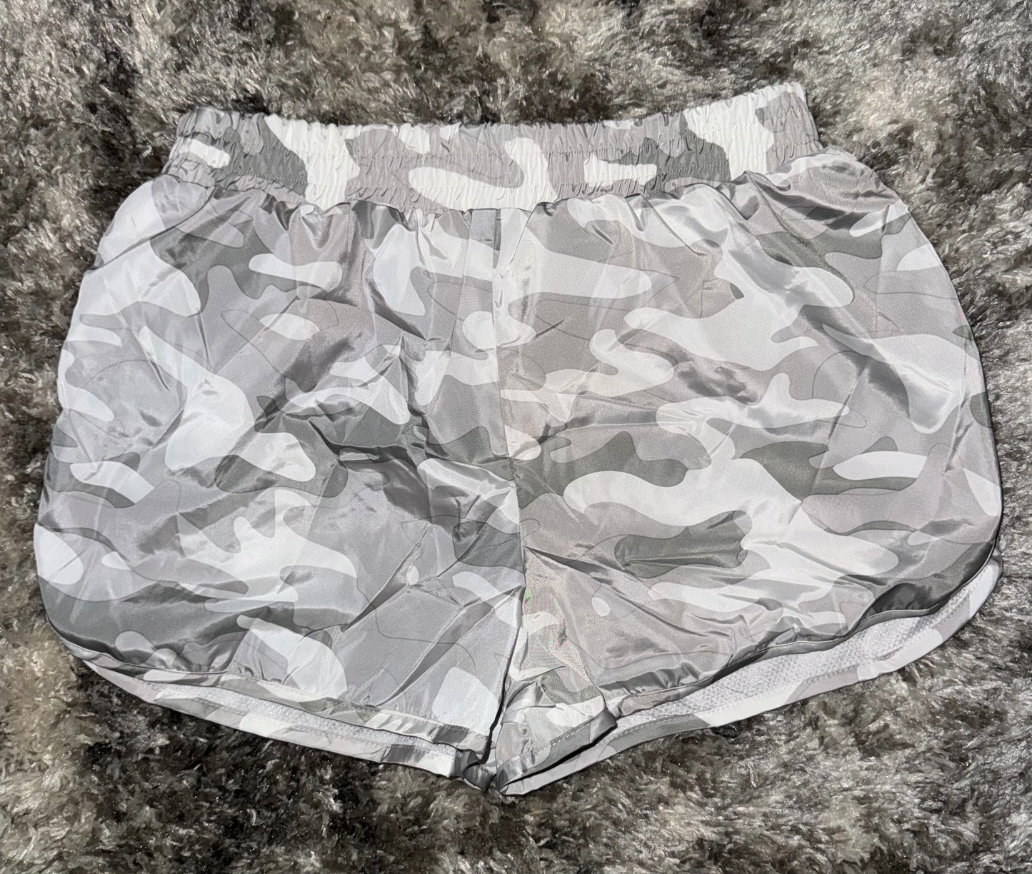 Stylish Windbreaker Activewear Set Grey/White Camo Apparel