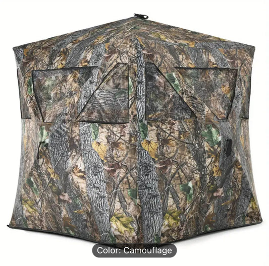 3 Person Portable Pop-Up Waterproof Camouflage Ground Blind