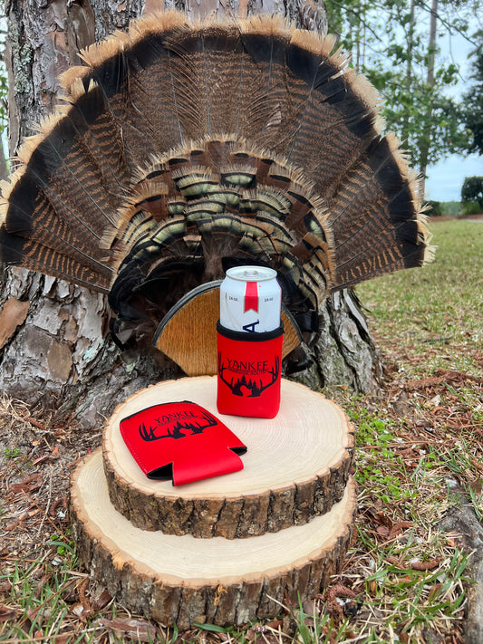 Red Fitted Coozie